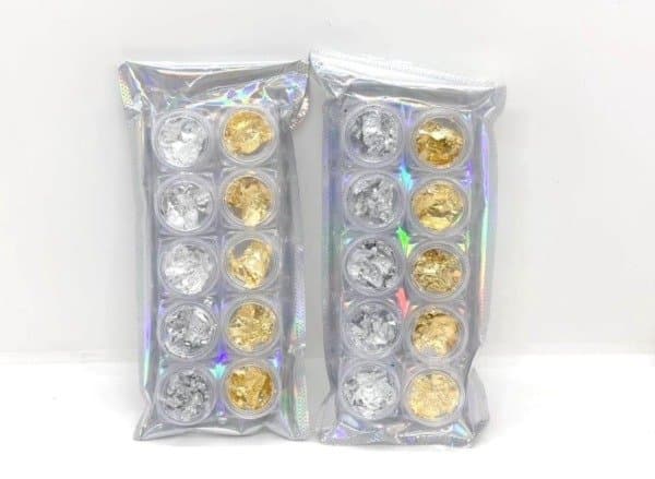 Set papel DORADO Y PLATEADO