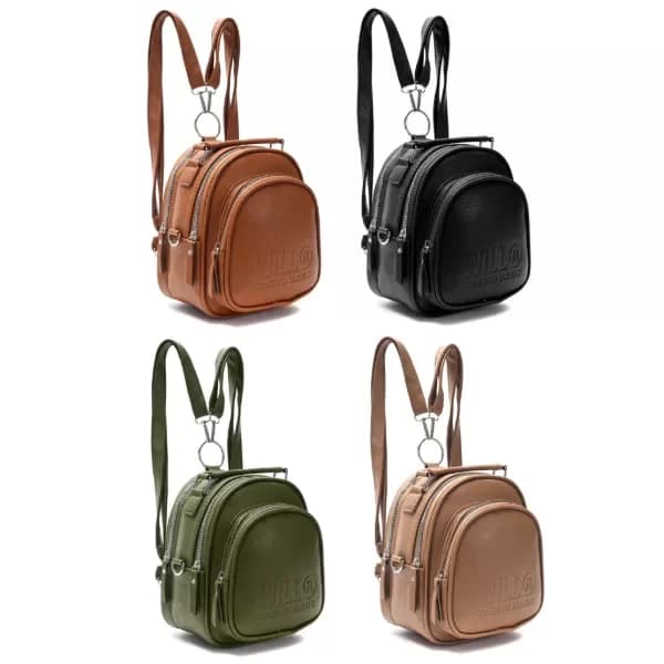 Mochila Will doble función color madera