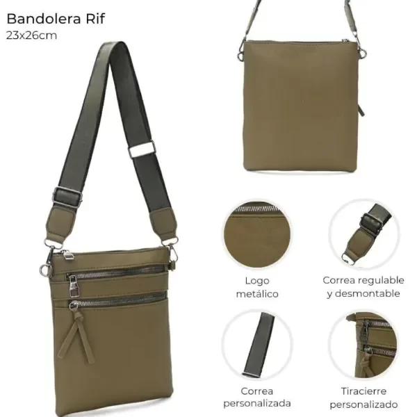 Bandolera RIF VERDE MUSGO