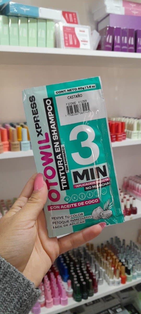 Shampoo con tintura CASTAÑO