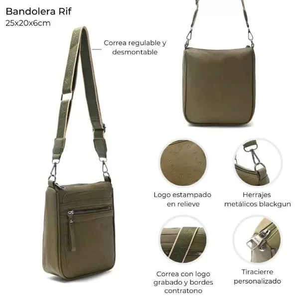 Bandolera Rif verde militar cod:39812 3