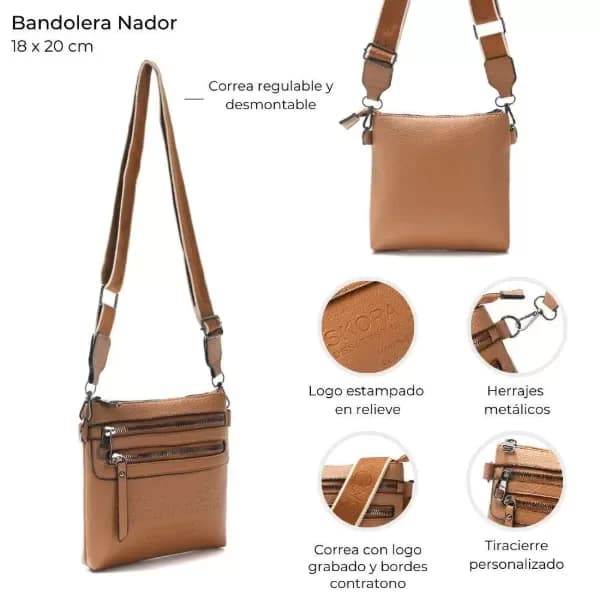 Bandolera Nador color SUELA cod:39830