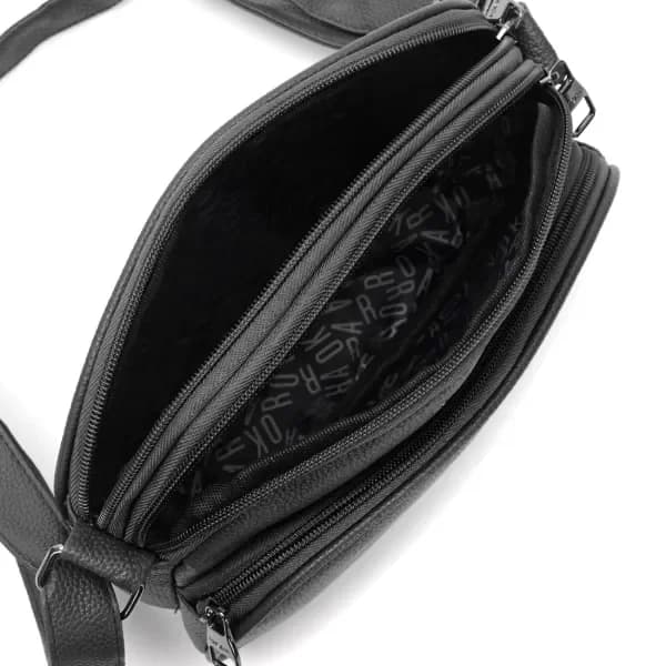 Bandolera Rif// NEGRO / 3 cierres  cod: 39869 3