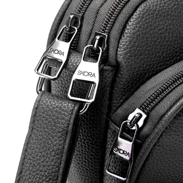Bandolera Rif// NEGRO / 3 cierres  cod: 39869 4