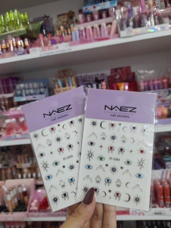 Sticker ojo turco mixto ST-2293 PLATEADO NAEZ