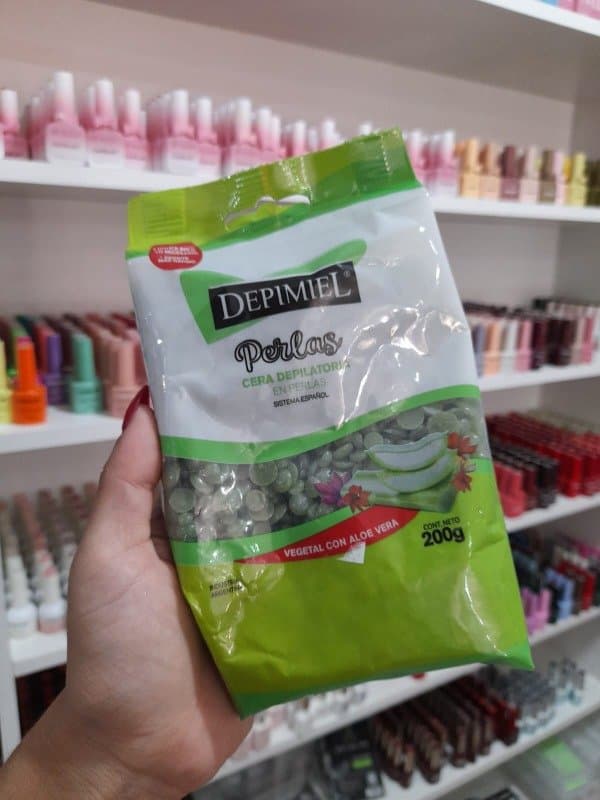 Cera depilatoria en perla de ALOE VERA 200g DEPIMIEL