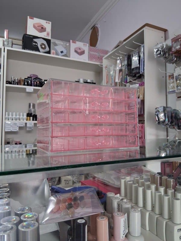 Organizador de DECO con cajoncitos y divisores, de acrílico