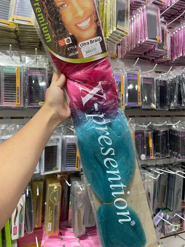 Pelo kanekalon dos colores B41
