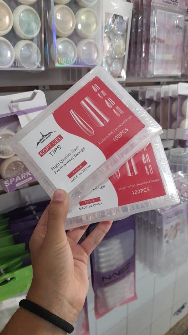 Tips coffin medida 8 PARIS NIGHT 100PCS