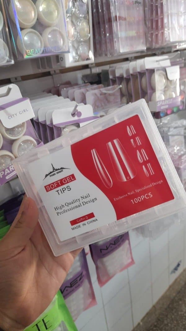 Tips coffin medida 0 PARIS NIGHT 100PCS