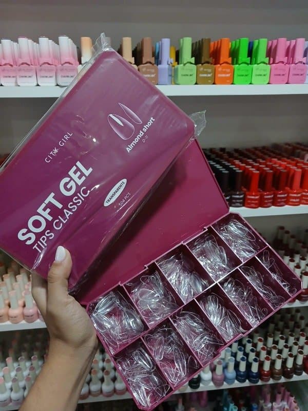 Tips almendra cortos cortos 504 pcs CITY GIRL
