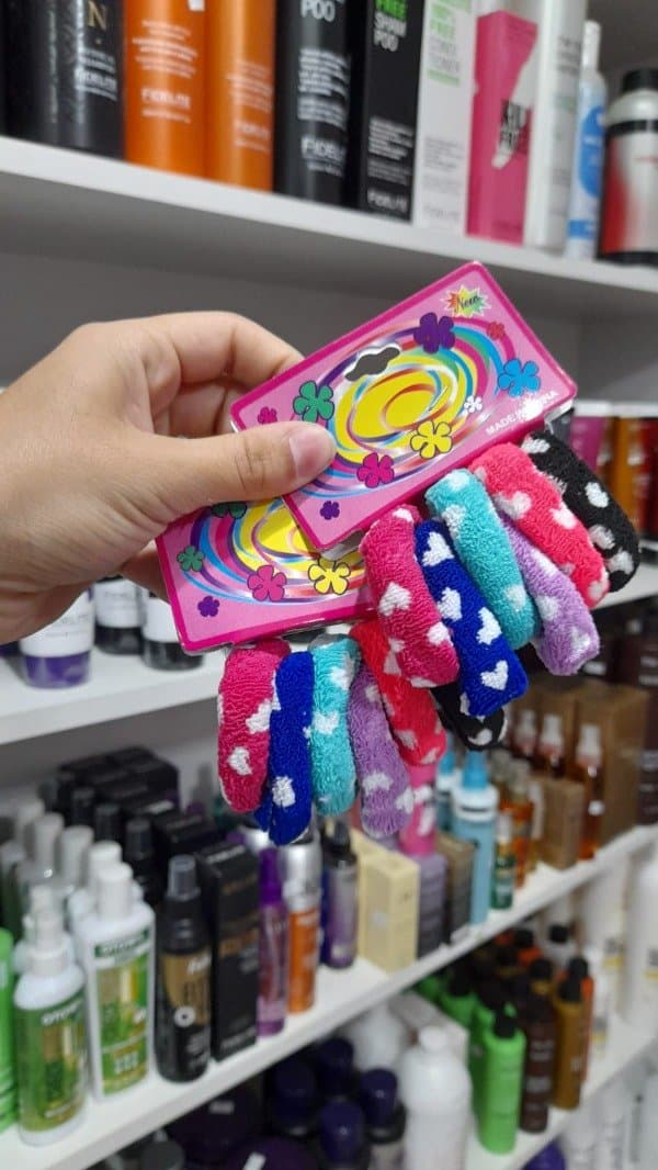 Colitas de algodón con corazones x6
