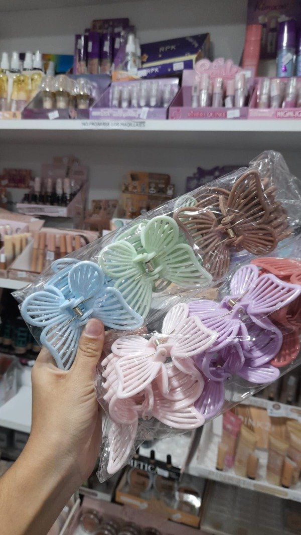 Broches de mariposas grande Tonos pastel por unidad colores varios