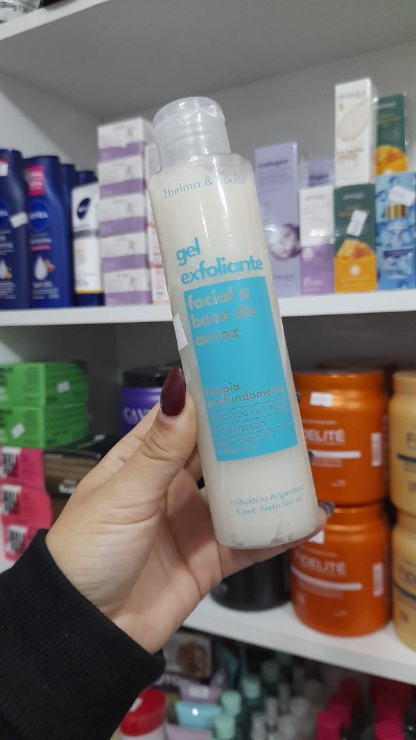 Gel exfoliante facial a base de arroz THELMAYLOUISE