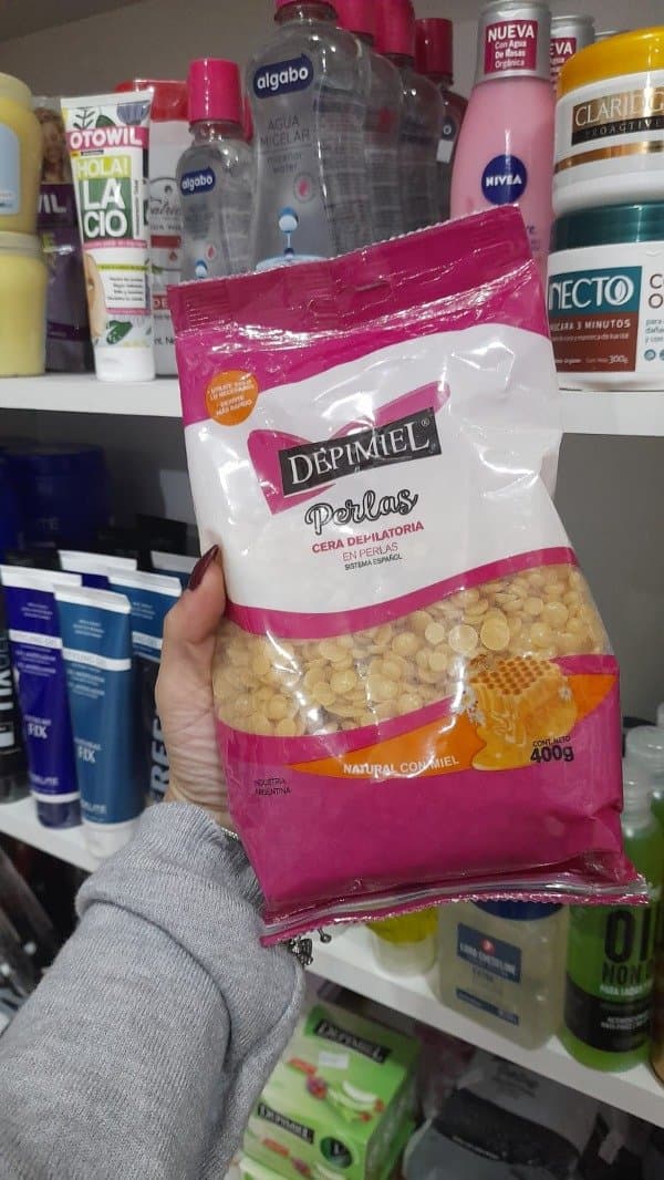 Cera Depilatoria en perla 400g de miel DEPIMIEL