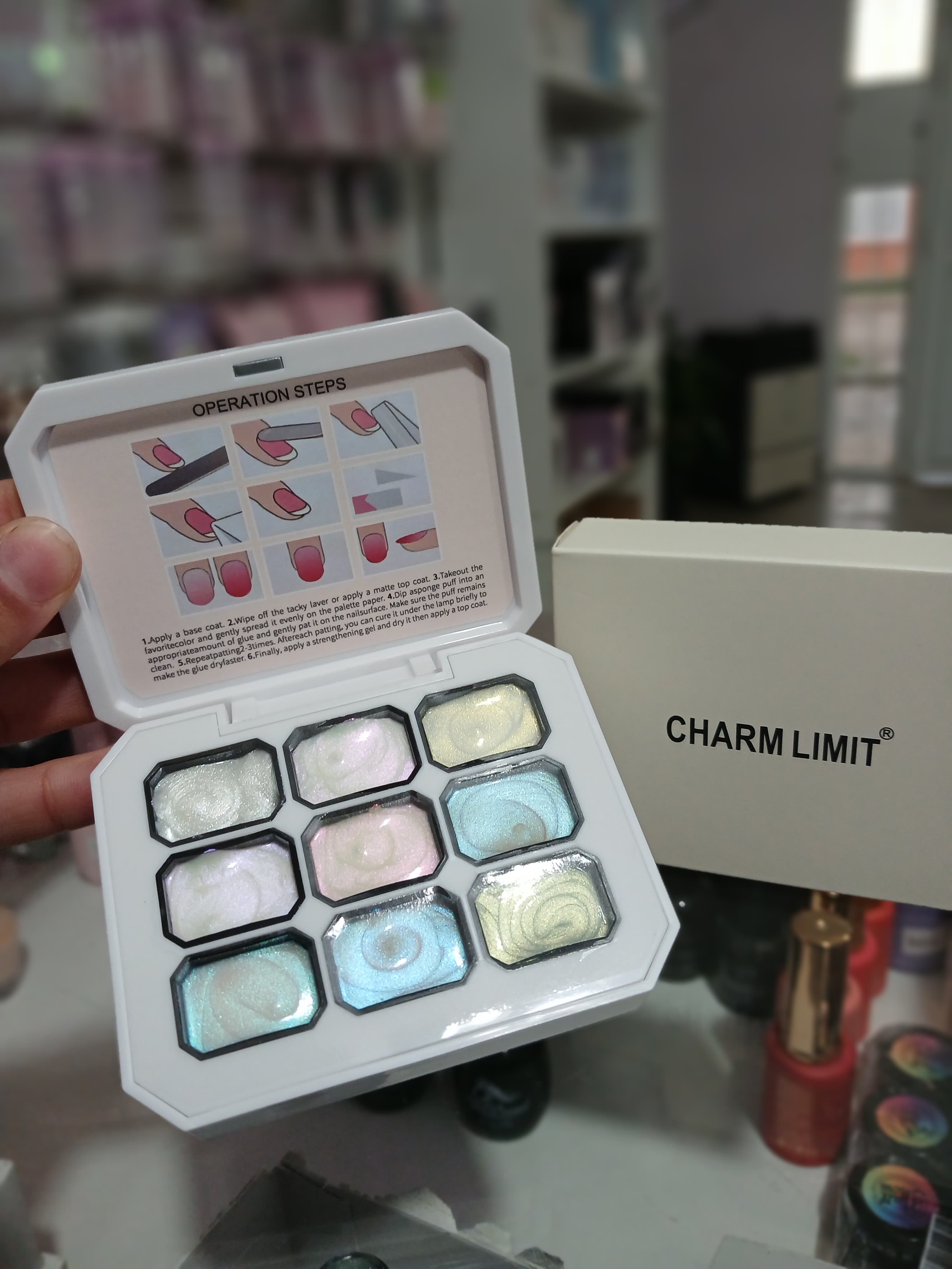 Paleta de gel paint seis tonos 01 CHARM LIMIT 